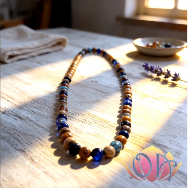 COLAR BOHO HEALING - ÍNDIGO